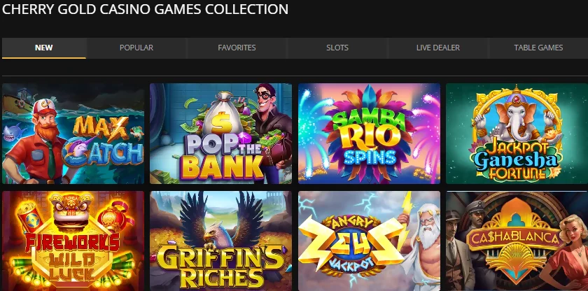 Cherry Gold Casino Games