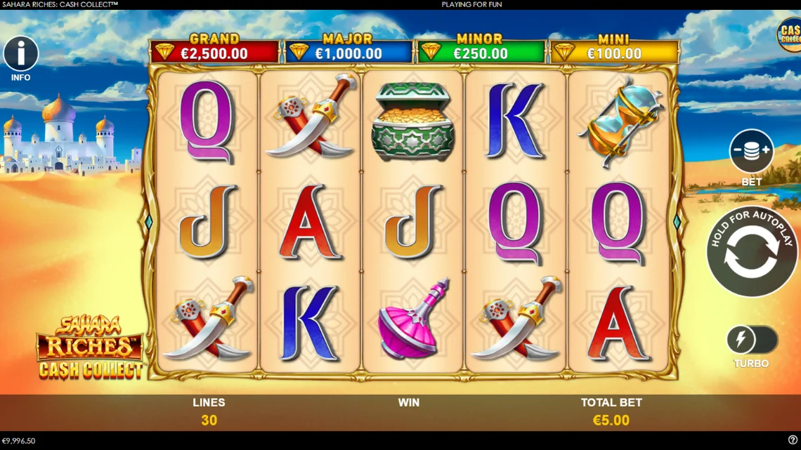 Sahara Riches Cash Collect strategy