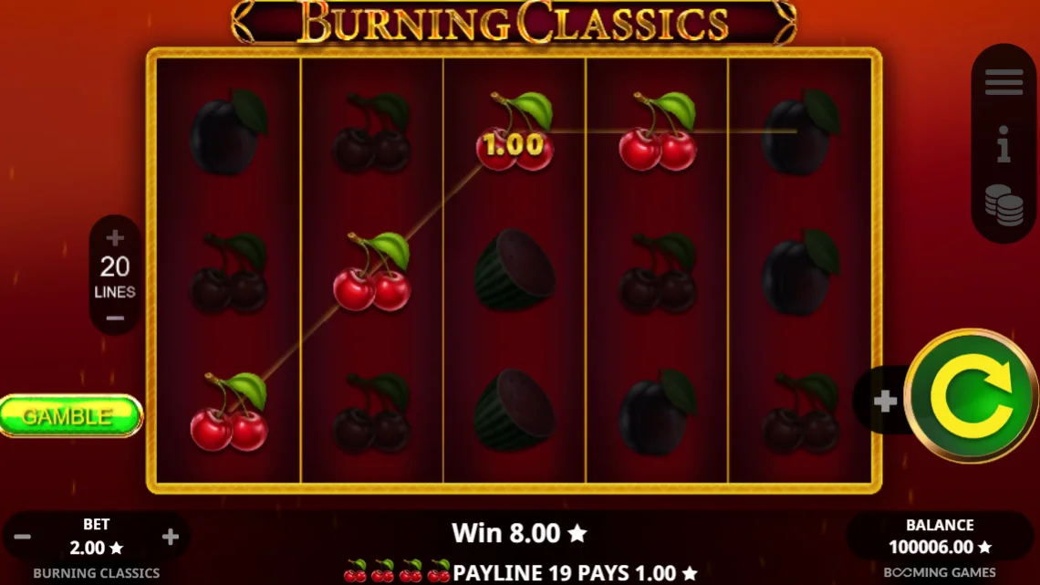 Burning Classics Slot Game