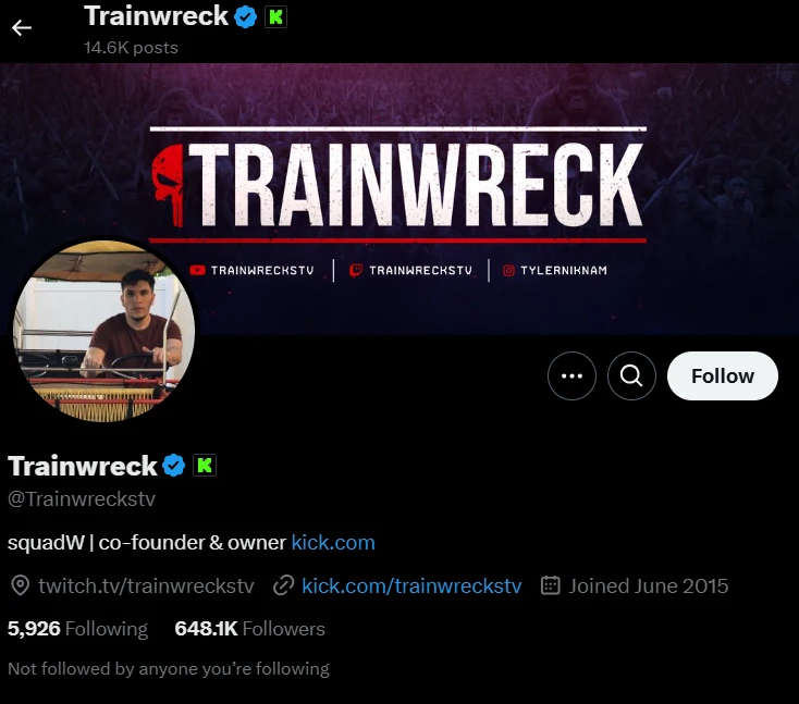 Casino Streamer Trainwreckstv X