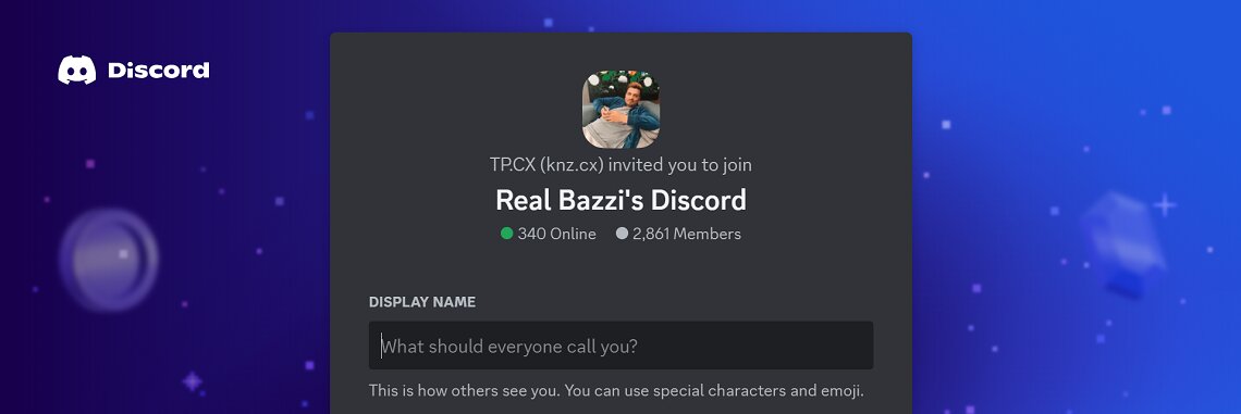 Real Bazzi Discord Profile