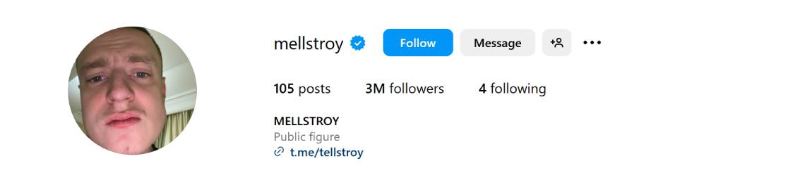 mellstroy instagram