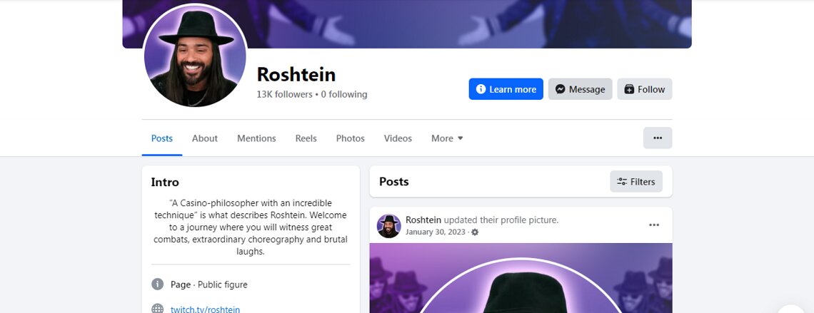 Roshtein Facebook