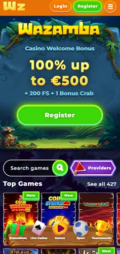 Wazamba Casino Mobile