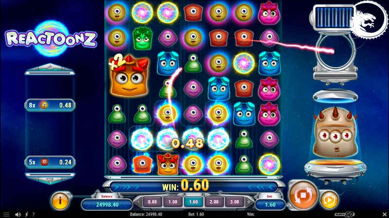 Reactoonz slot online