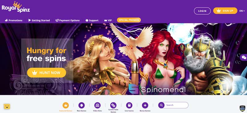 Overview of Royal Spinz Casino