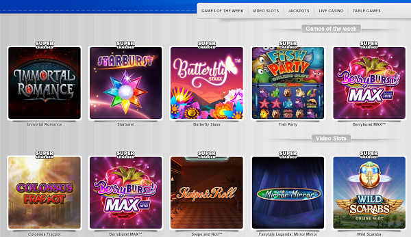 Slotty Vegas online casino games